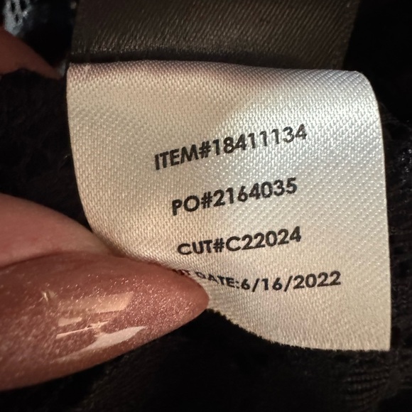 Torrid Sheer Black Lace Top Size 1X - Picture 8 of 9